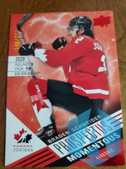 2021-22 UD Team Canada Juniors Braden Schneider #PM-6 Prospectus Momentous 140/275
